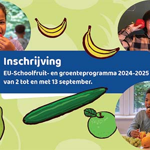 Inschrijving EU-Schoolfruit 2024-2025 van 2 t/m 13 september